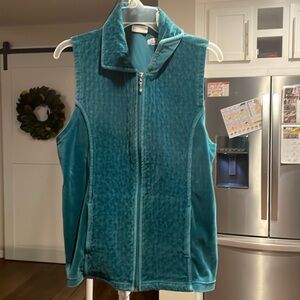 Velvet white stag vest